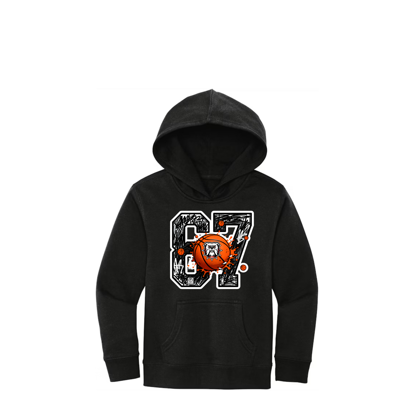 NORTH GWINNETT BASKETBALL "67" SCRIBBLE FLEECE HOODIE YOUTH
