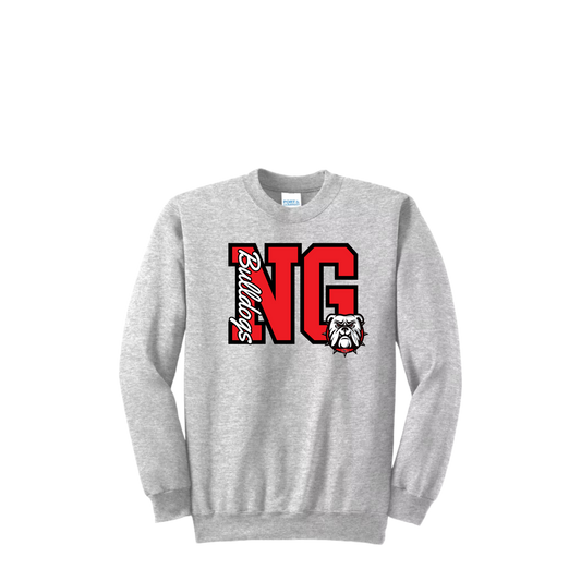 NG BULLDOGS FLEECE CREW ADULT