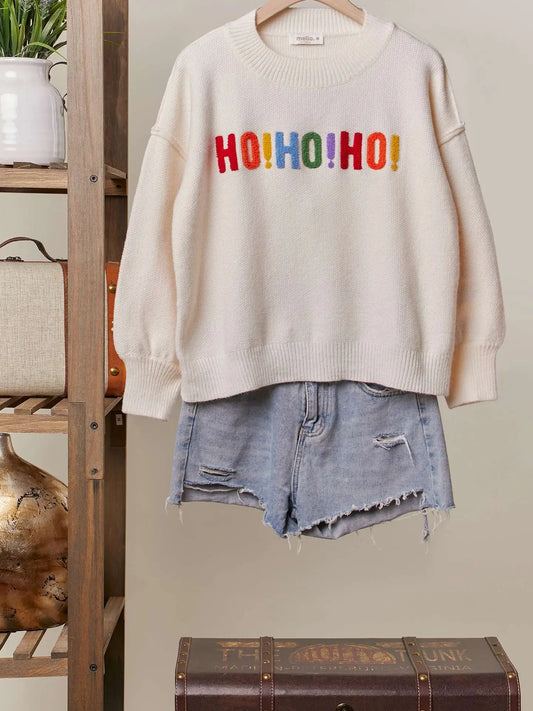 RAINBOW MERRY CHRISTMAS SWEATER