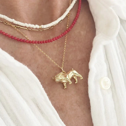 Bulldog Mascot Necklace